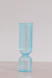 אגרטל פסים תכלת פסטל