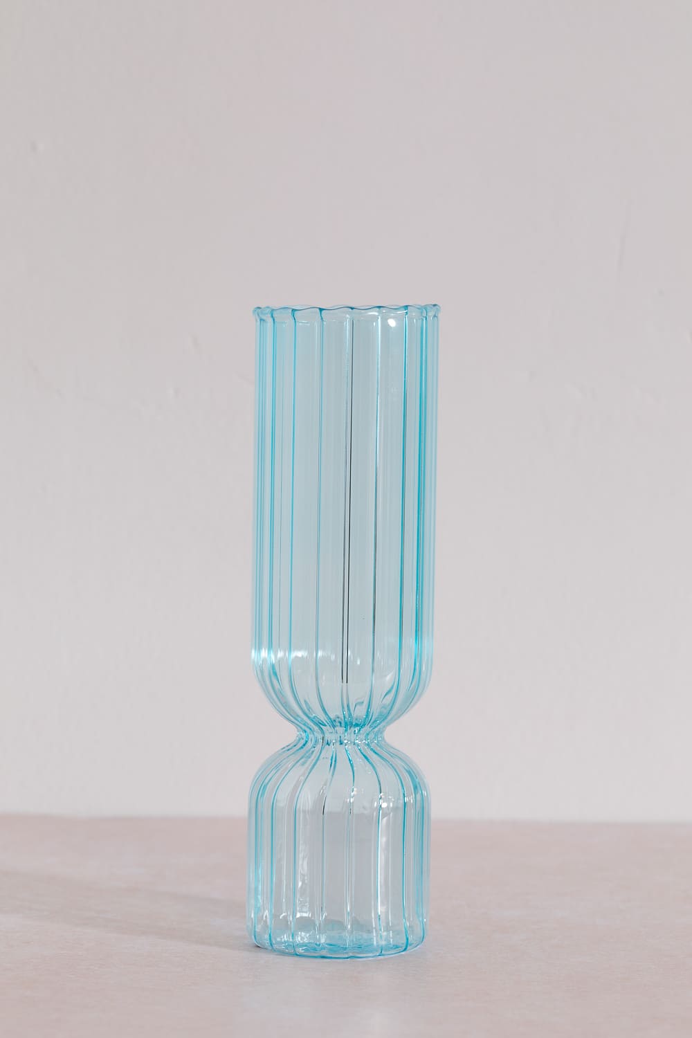 אגרטל פסים תכלת פסטל