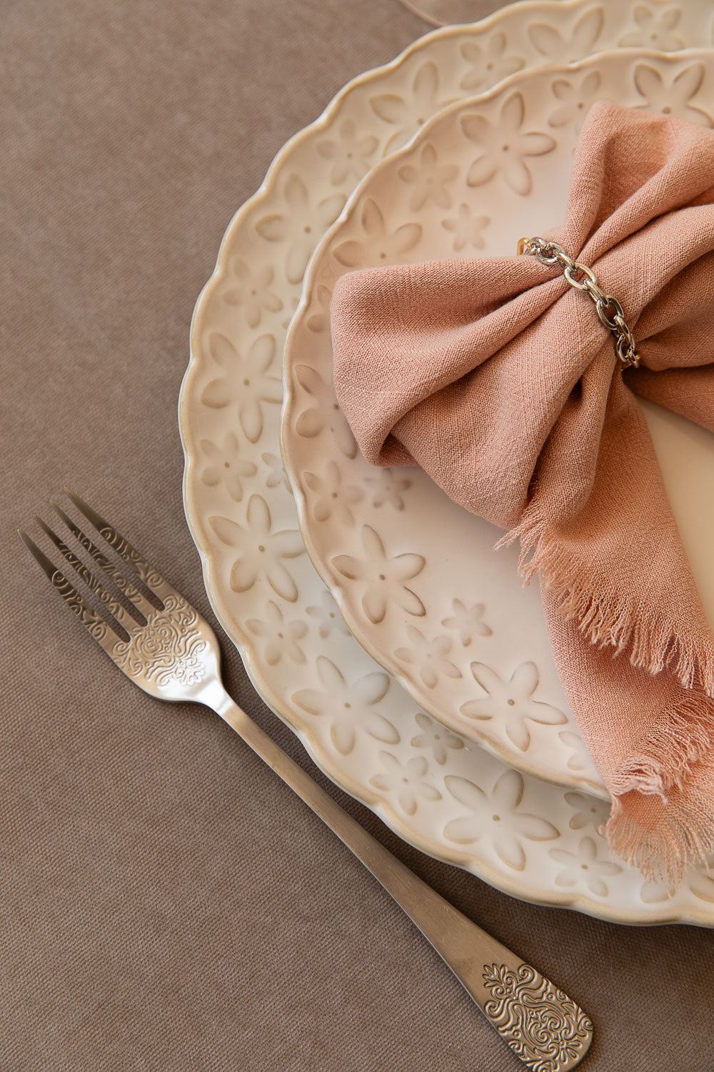 מפית פרנזים ורוד | 4 יחי'