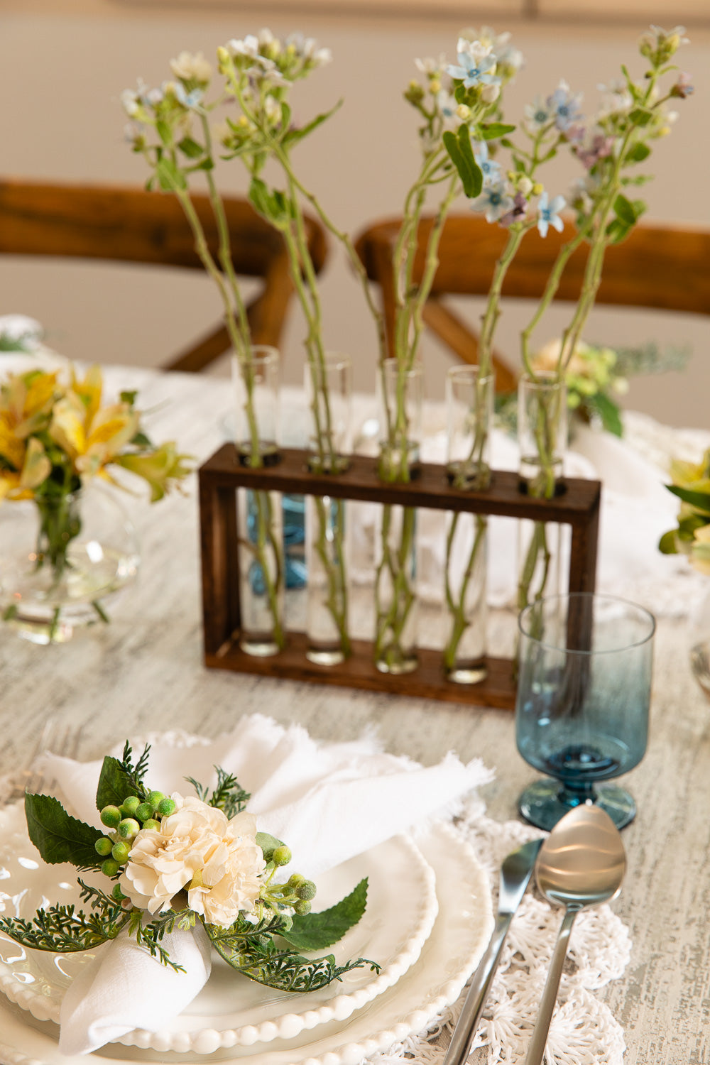 מפית פרנזים לבן | 4 יחי'