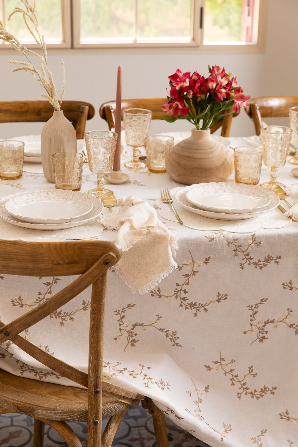 מפה גבעולים מוקה עגול