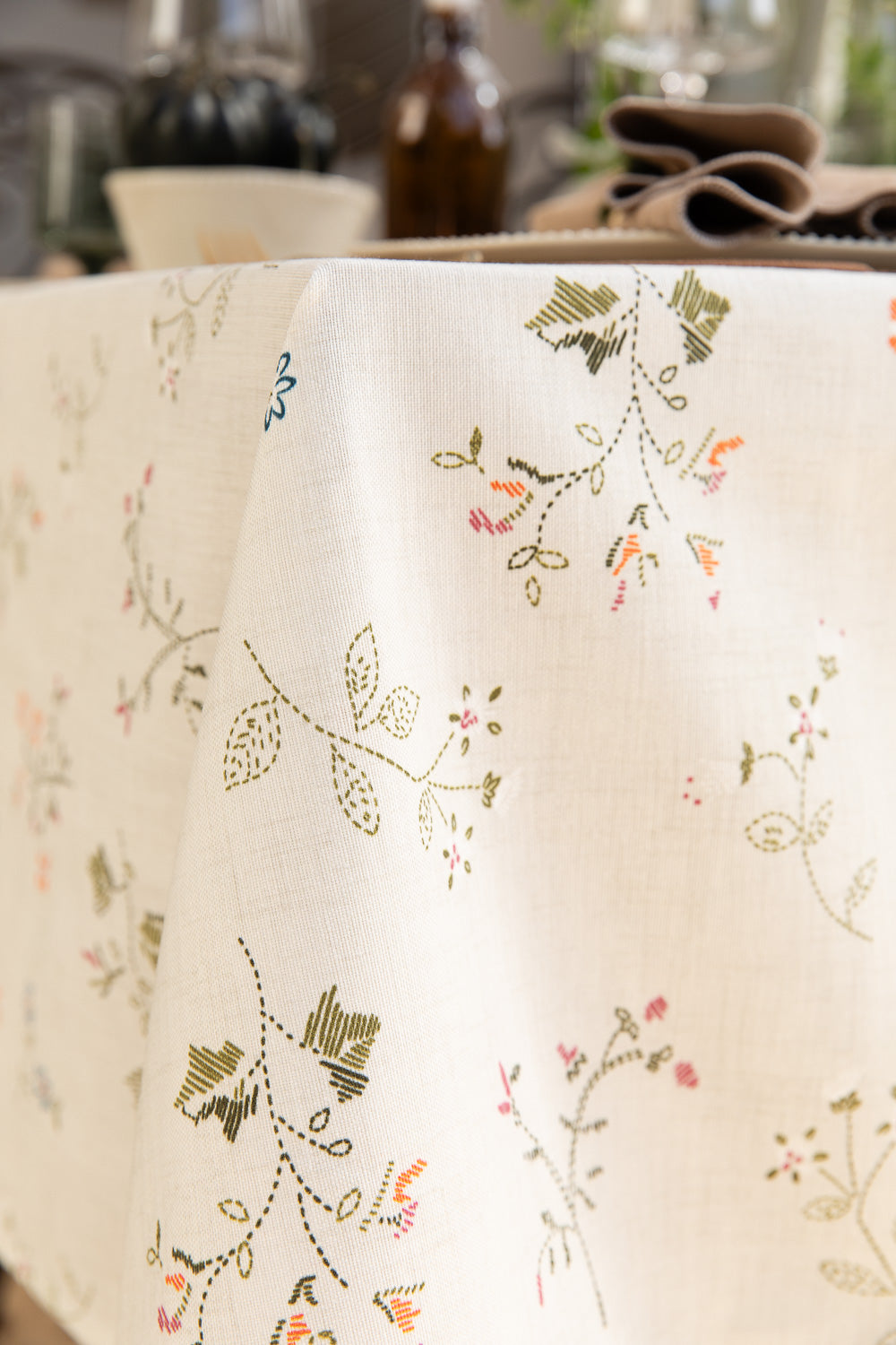 מפה קנבס מאוייר עגול