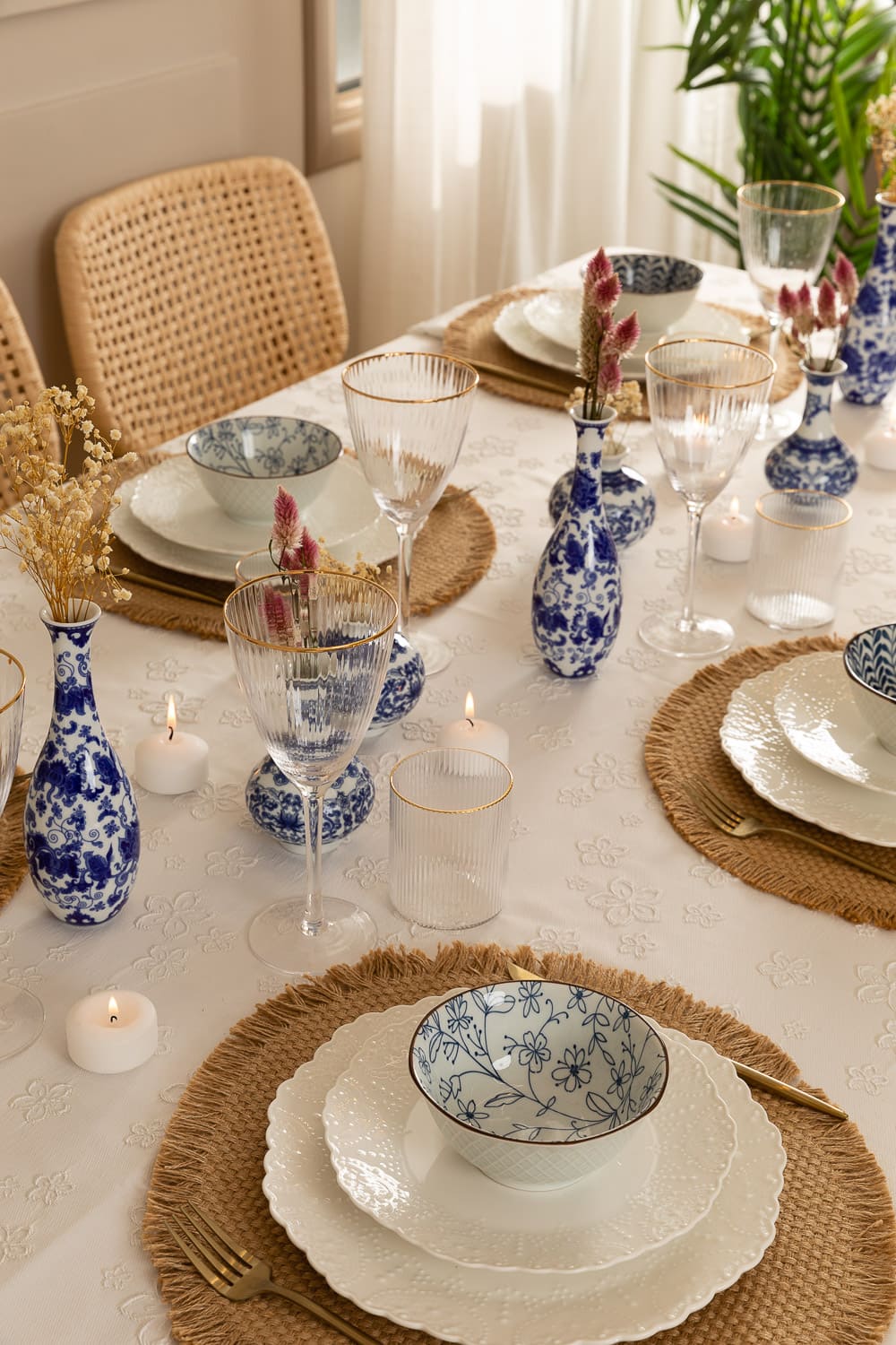 מפה אניס לבן עגול