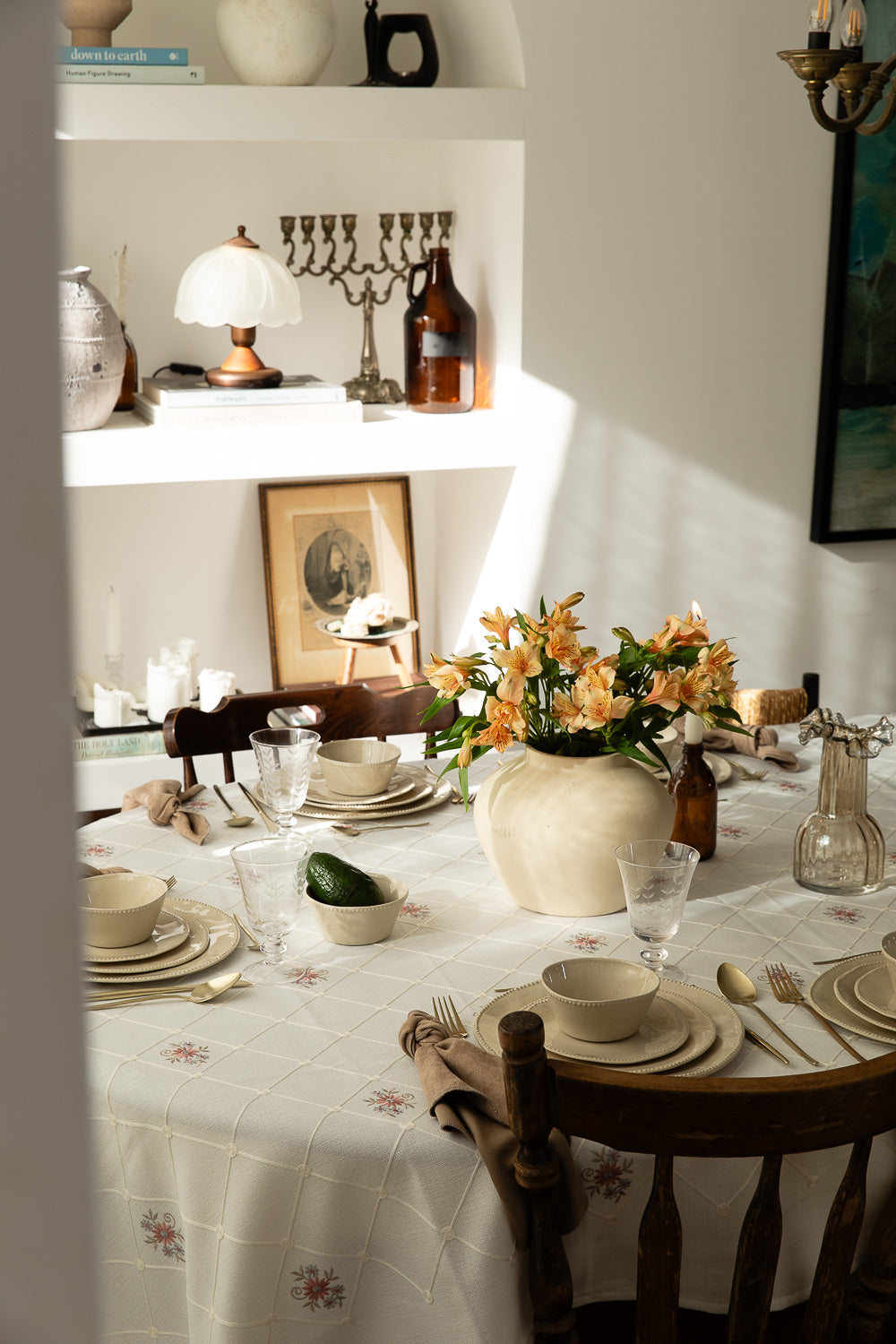 אגרטל זכוכית אמבר שקוף