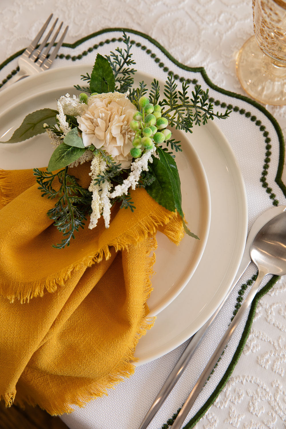 מפה מרסיי לבן מרובע