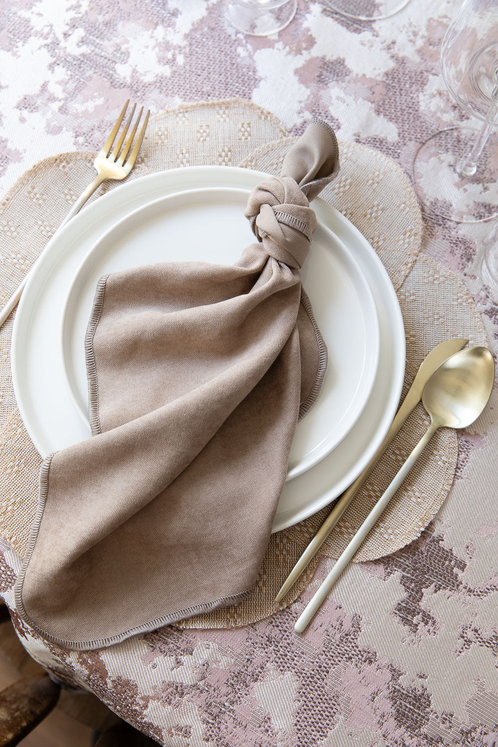 מפה סופט ורוד עתיק מרובע