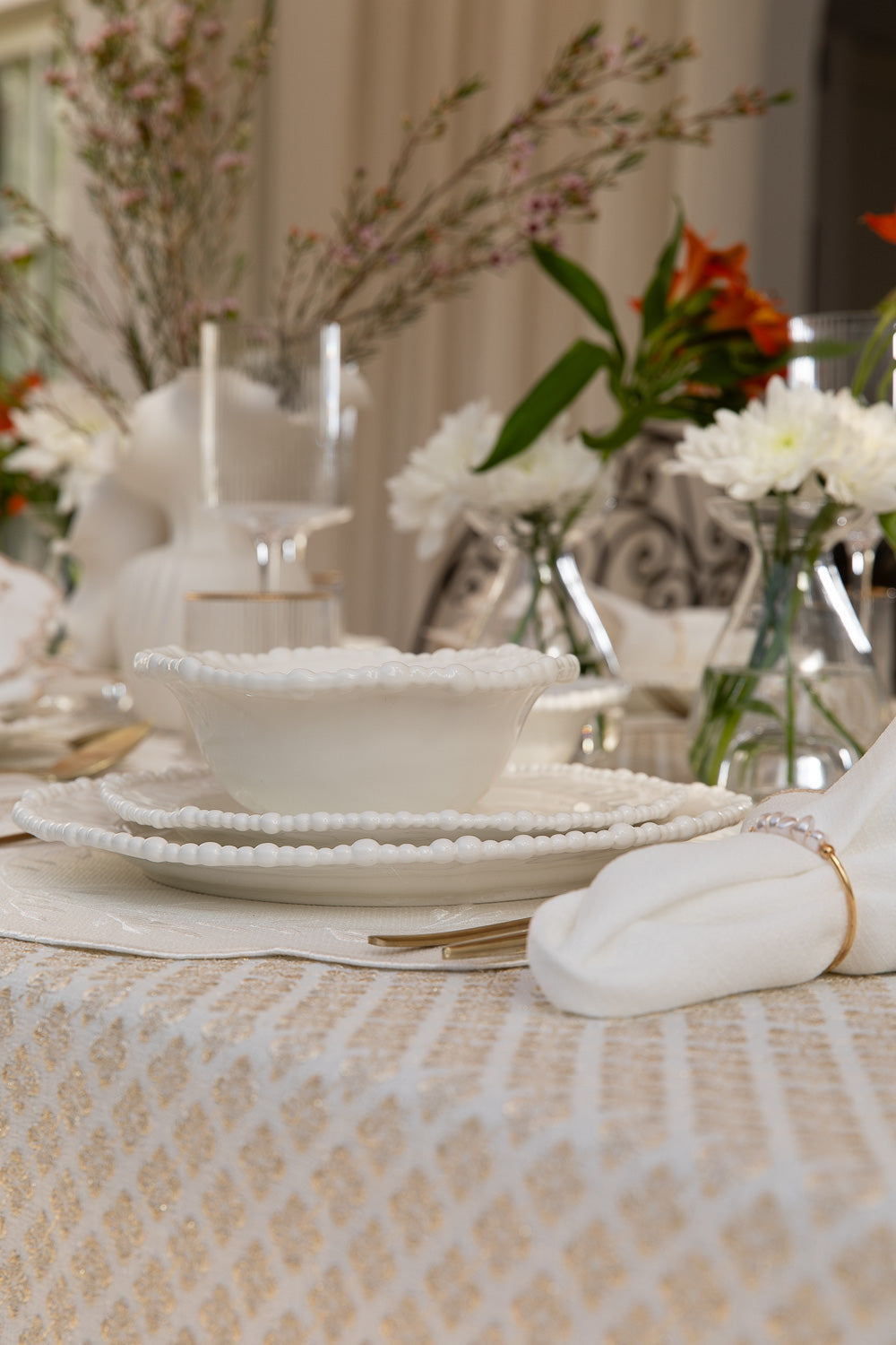 מפה ואן קליף זהב עגול