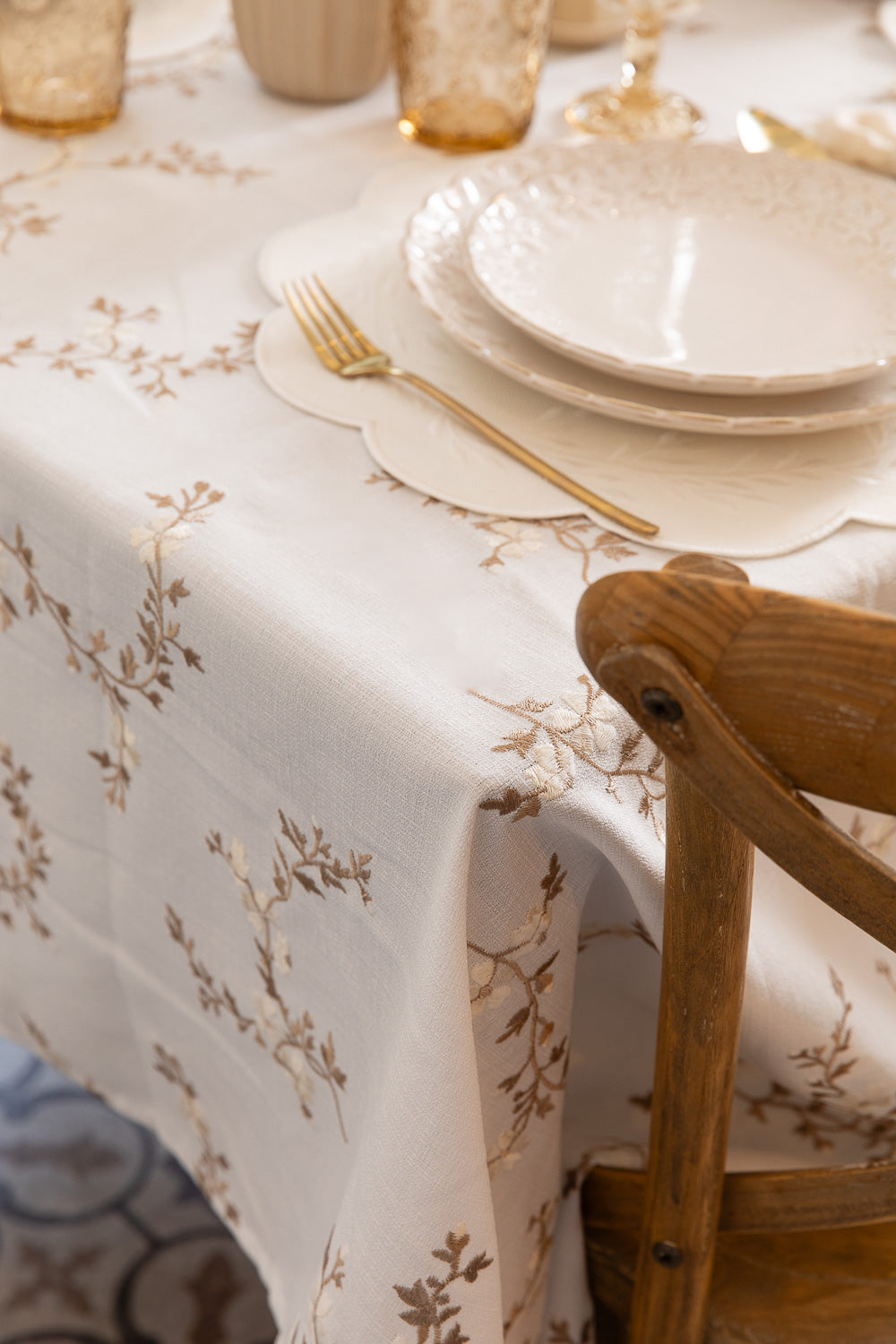 מפה גבעולים מוקה מרובע