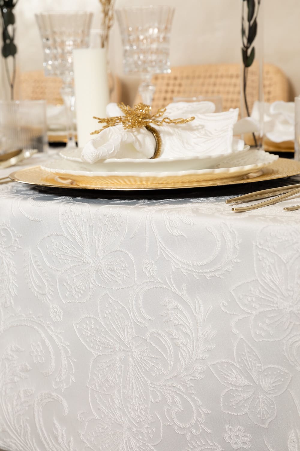 מפה ונילה עגול