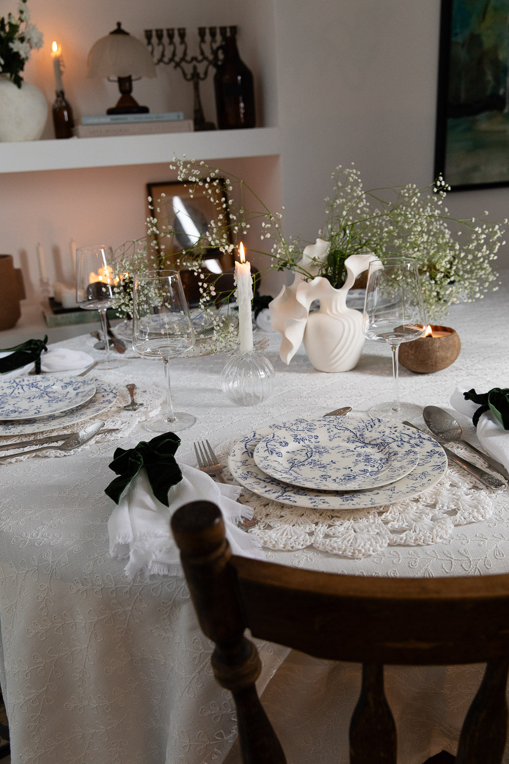 אגרטל קרמיקה בל לבן