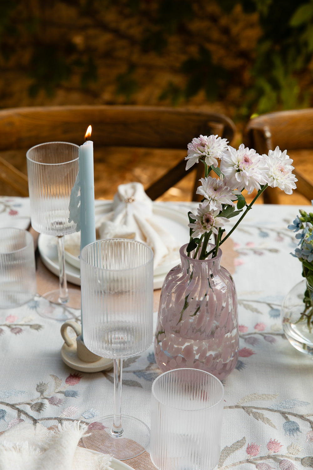 מפה שיבולים ורוד עגול