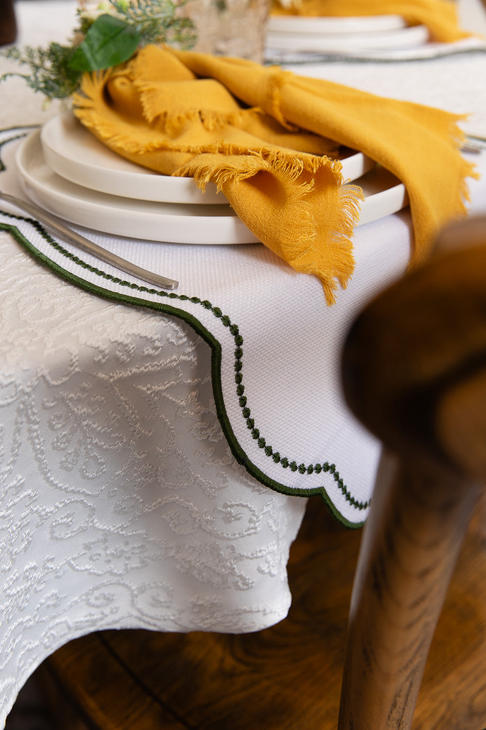 מפה מרסיי לבן מרובע