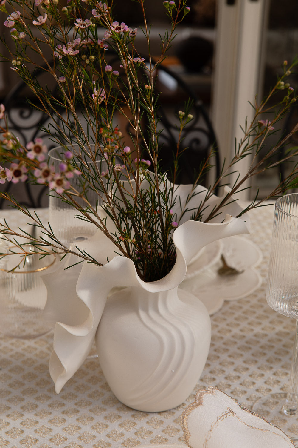 מפה ואן קליף זהב עגול