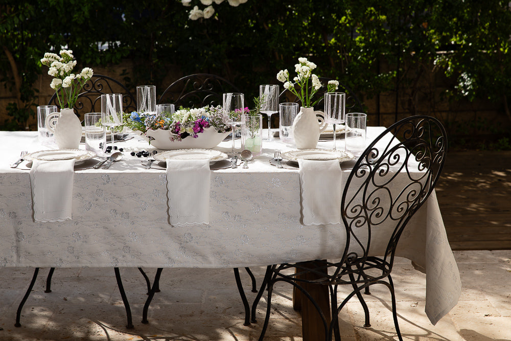 מפה גקארד כסף עגול