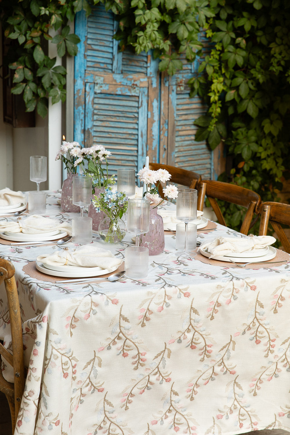 מפה שיבולים ורוד עגול