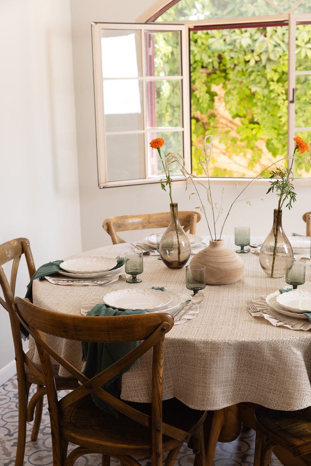 לינן קפה מרובע