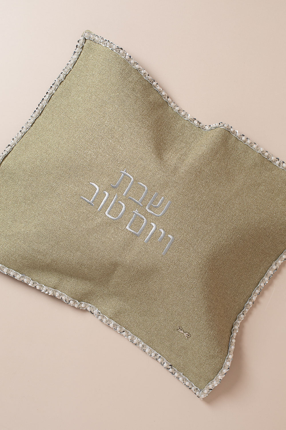 כ. חלה פשתן ירוק פייטים