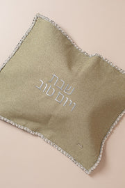 כ. חלה פשתן ירוק פייטים