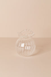 אגרטל סוכריה זכוכית שקוף