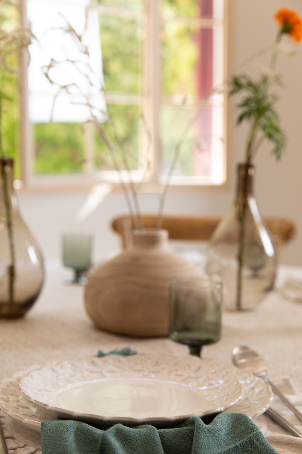 לינן קפה עגול