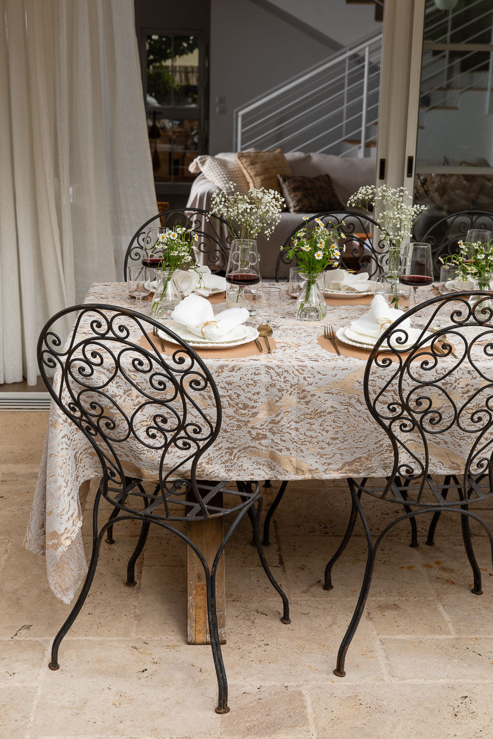 מפה סופט מוזהב עגול