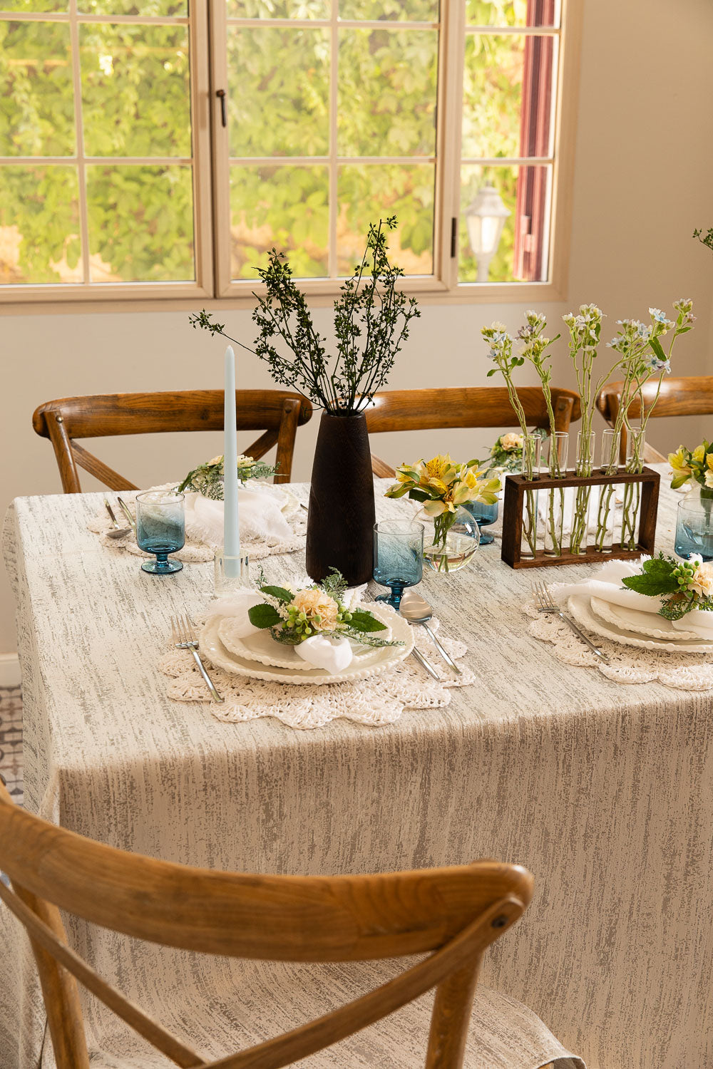 מפית פרנזים לבן | 4 יחי'