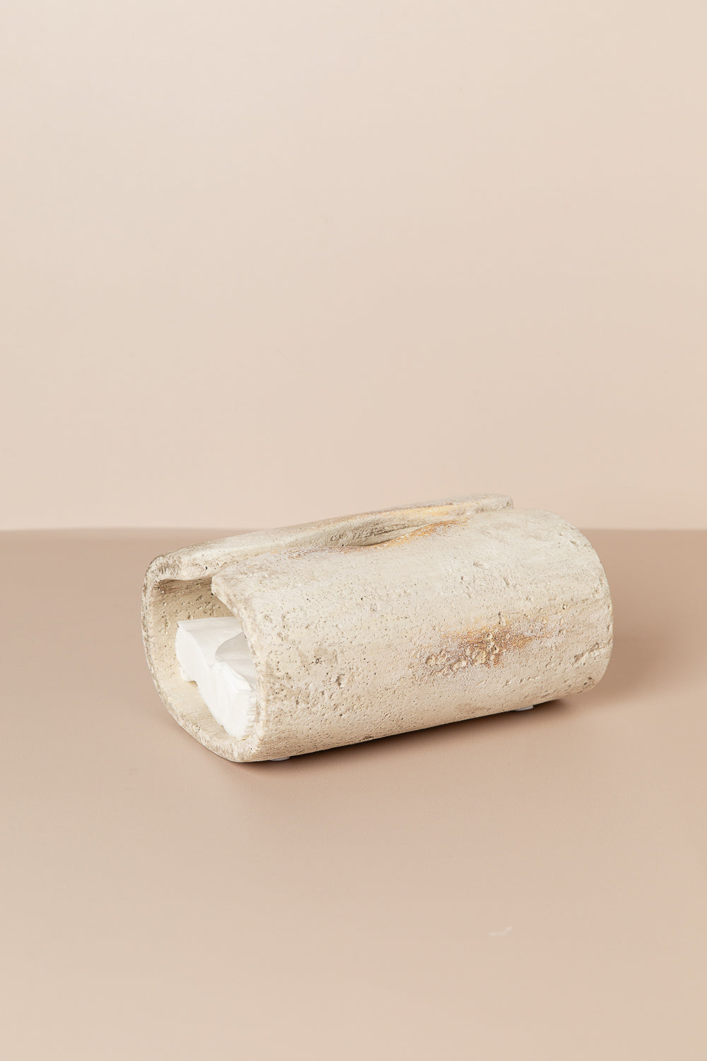 קופסת טישו שיש מעוגל