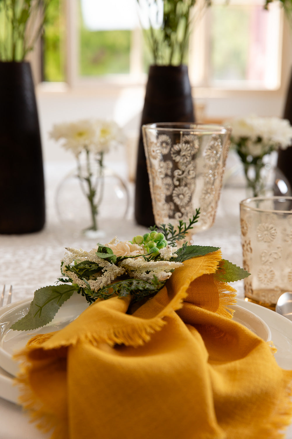 מפה מרסיי לבן עגול