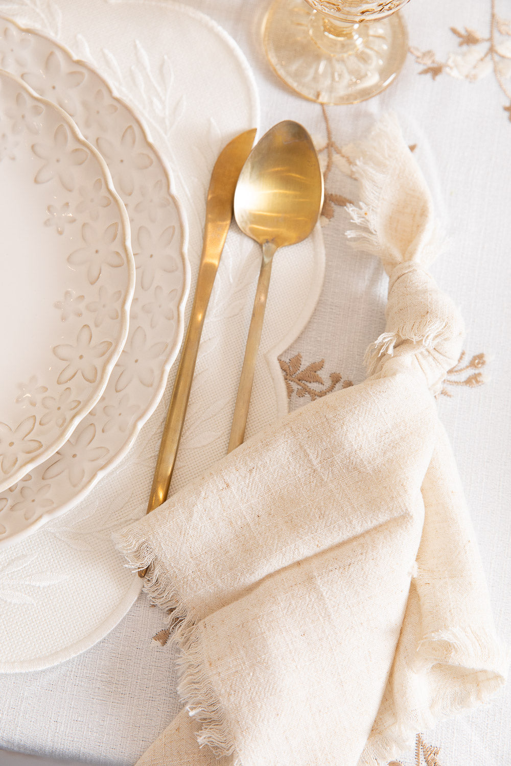 מפה גבעולים מוקה עגול