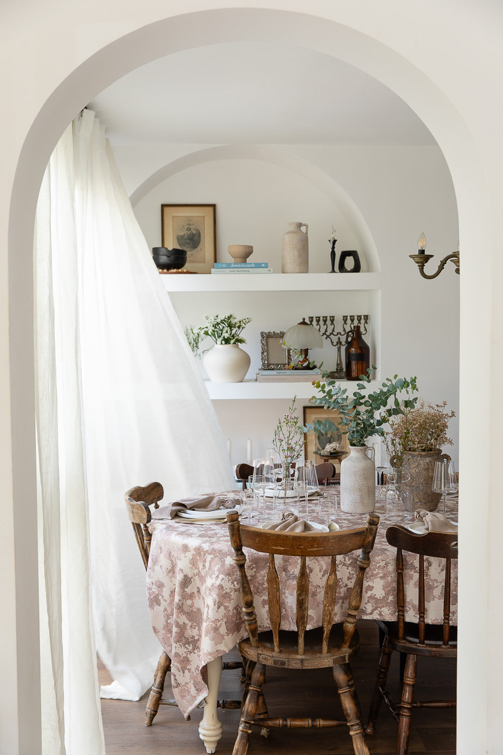 מפה סופט ורוד עתיק עגול