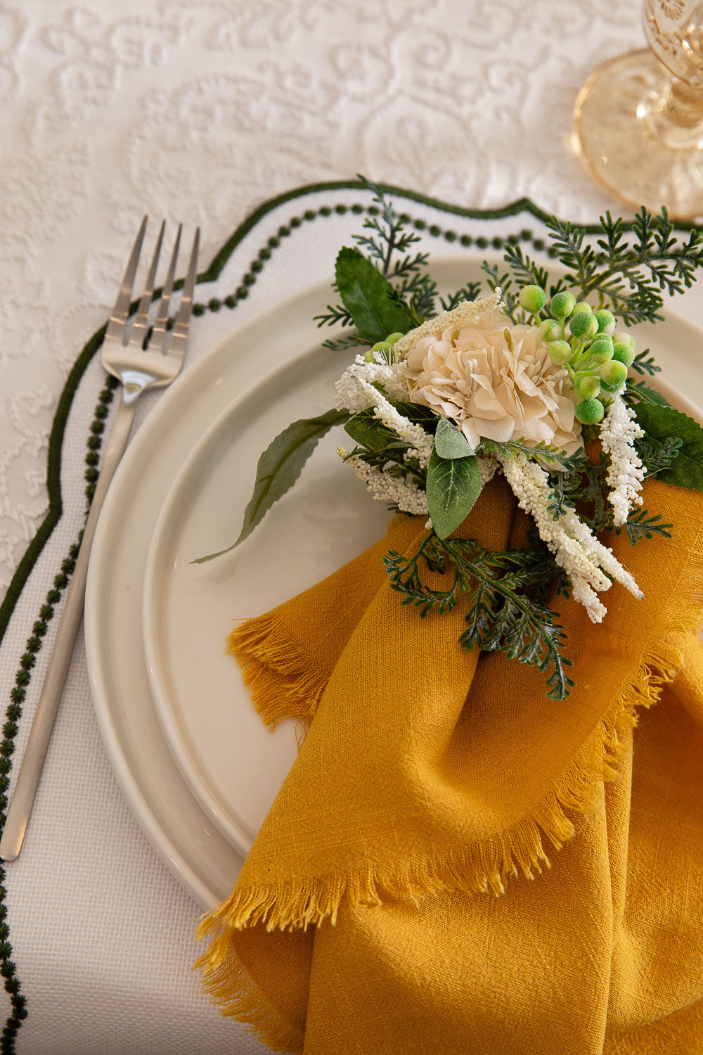 מפה מרסיי לבן מרובע