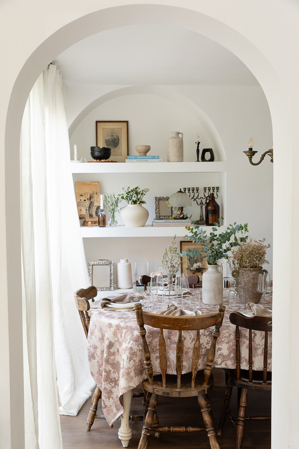 מפה סופט ורוד עתיק עגול