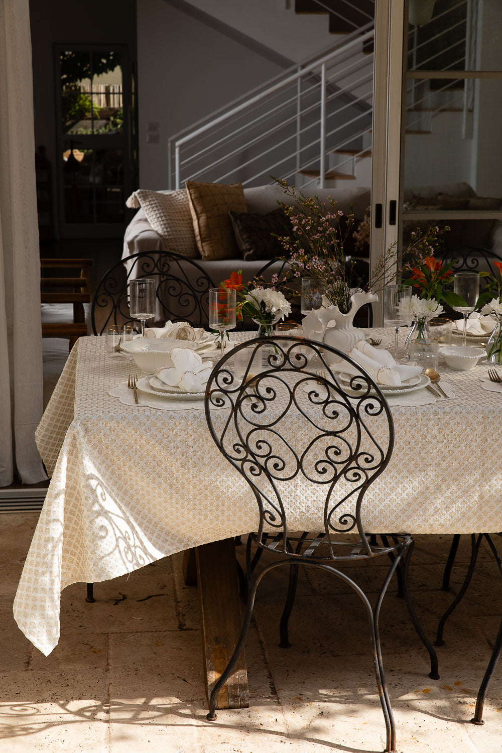 מפה ואן קליף זהב עגול