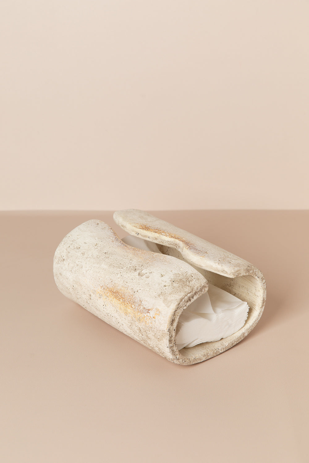 קופסת טישו שיש מעוגל