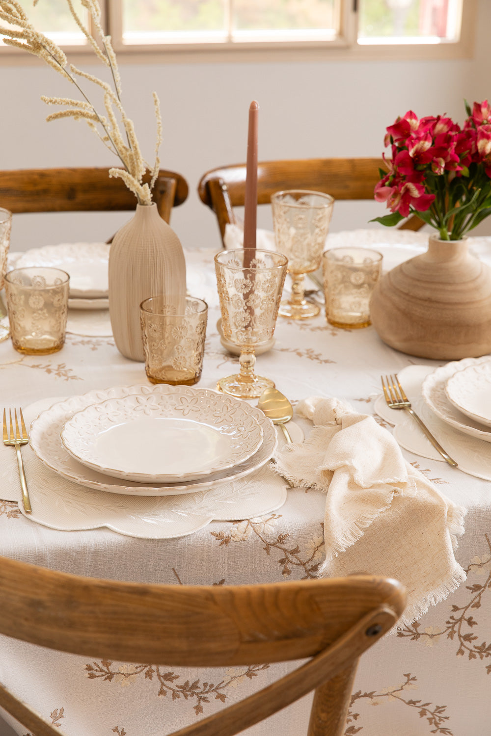 מפה גבעולים מוקה עגול