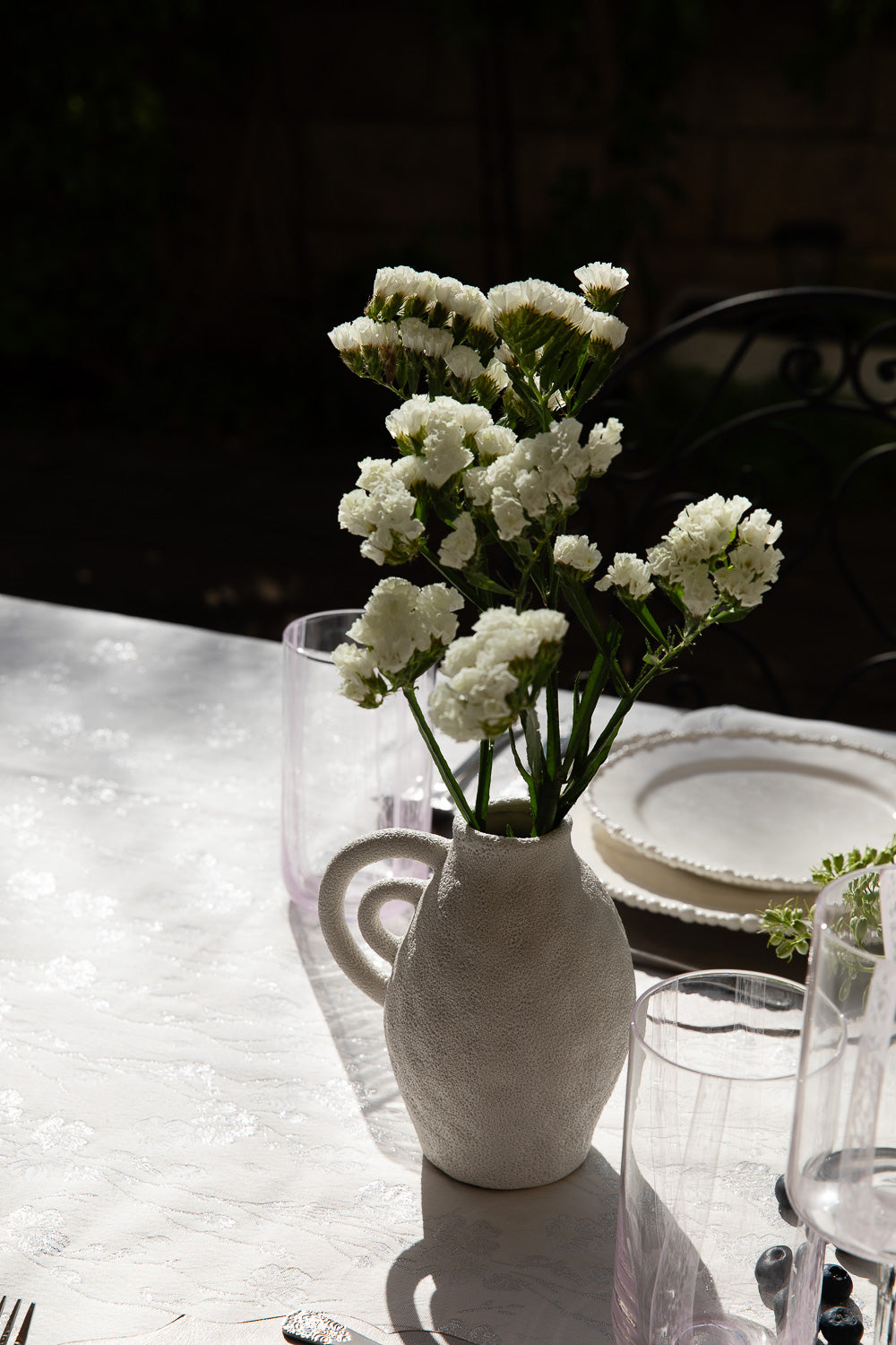 מפה גקארד כסף עגול