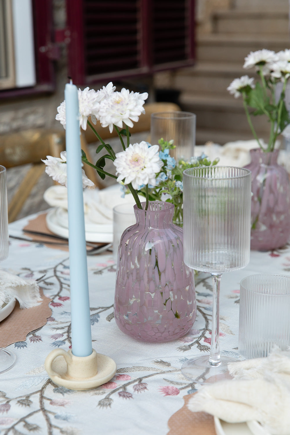 מפה שיבולים ורוד עגול