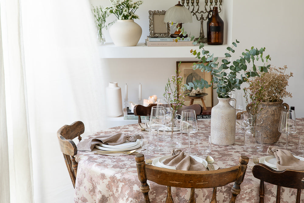 מפה סופט ורוד עתיק עגול