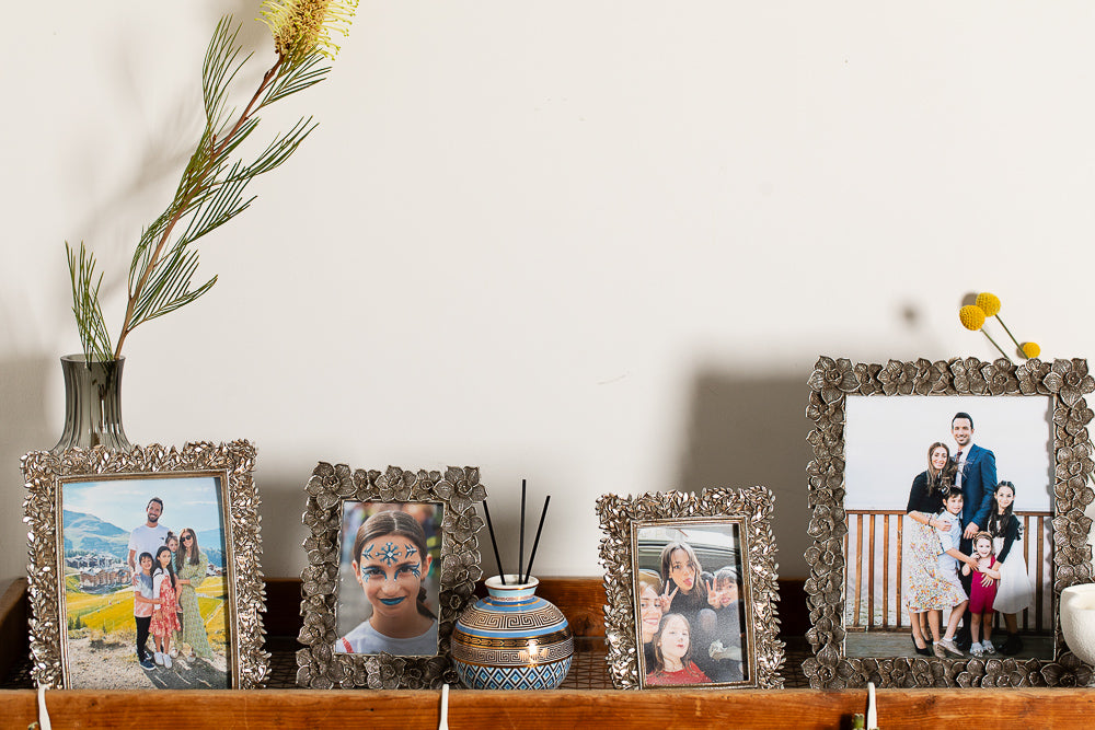 מסגרת לתמונה מתכת פרחים