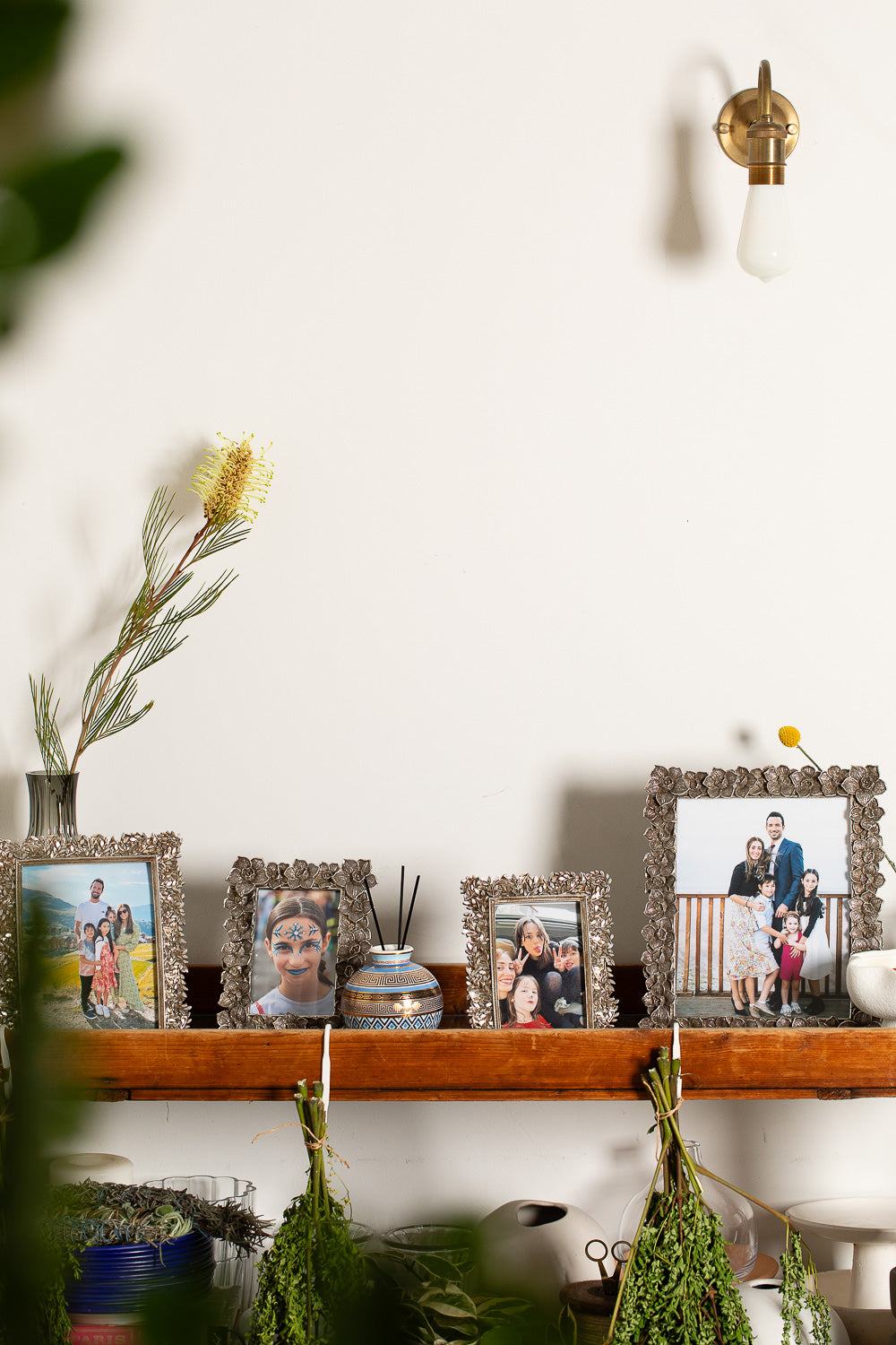 מסגרת לתמונה מתכת עלים