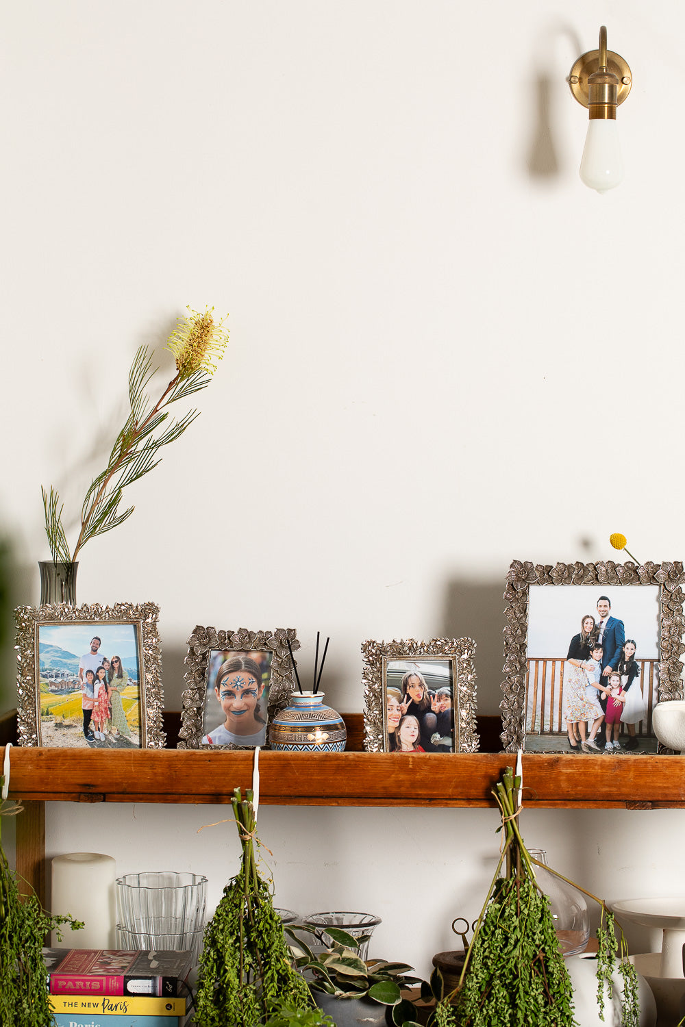 מסגרת לתמונה מתכת עלים