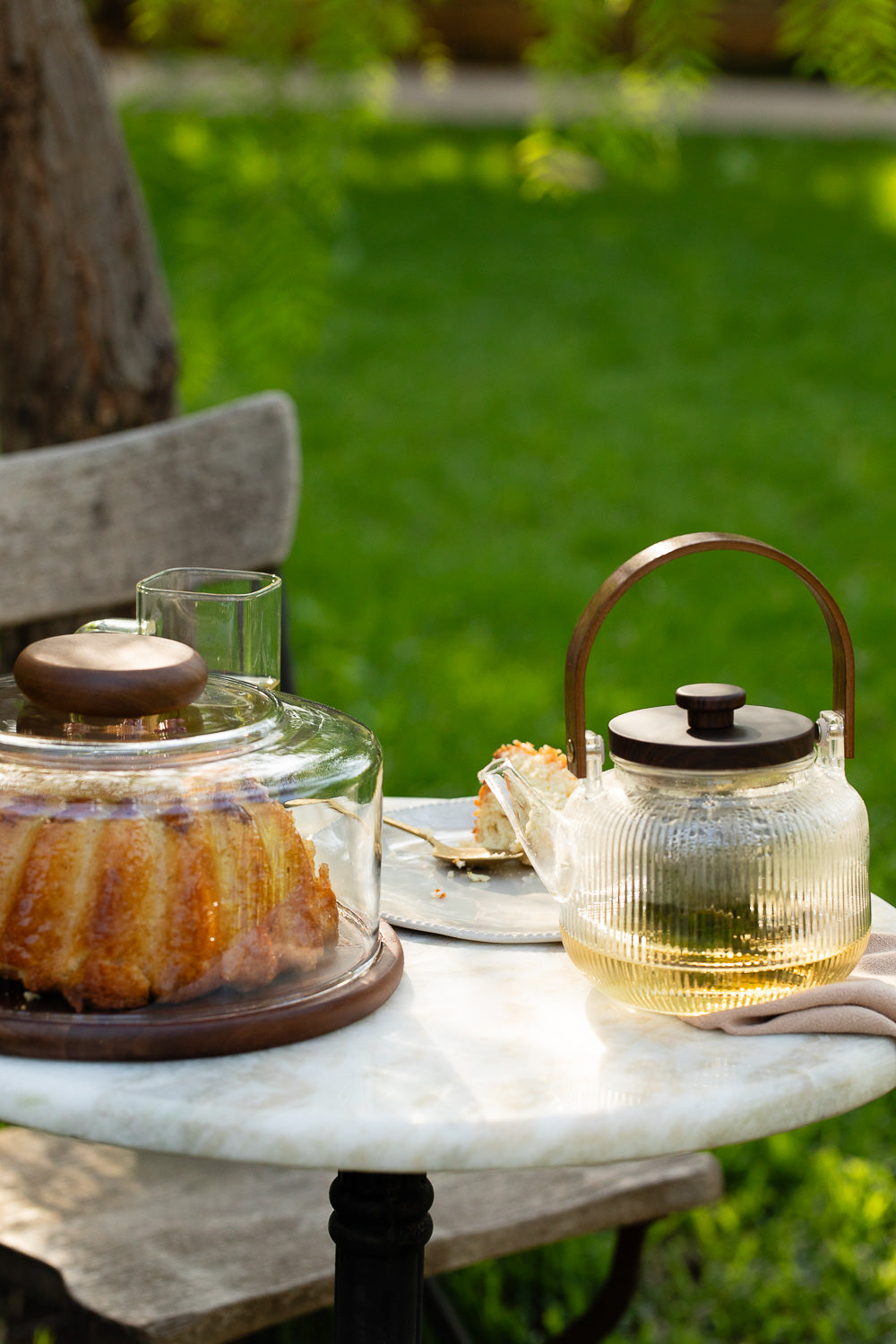 פעמון לעוגה מכסה זכוכית