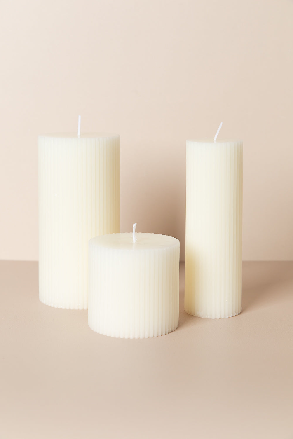 נרות בגדלים