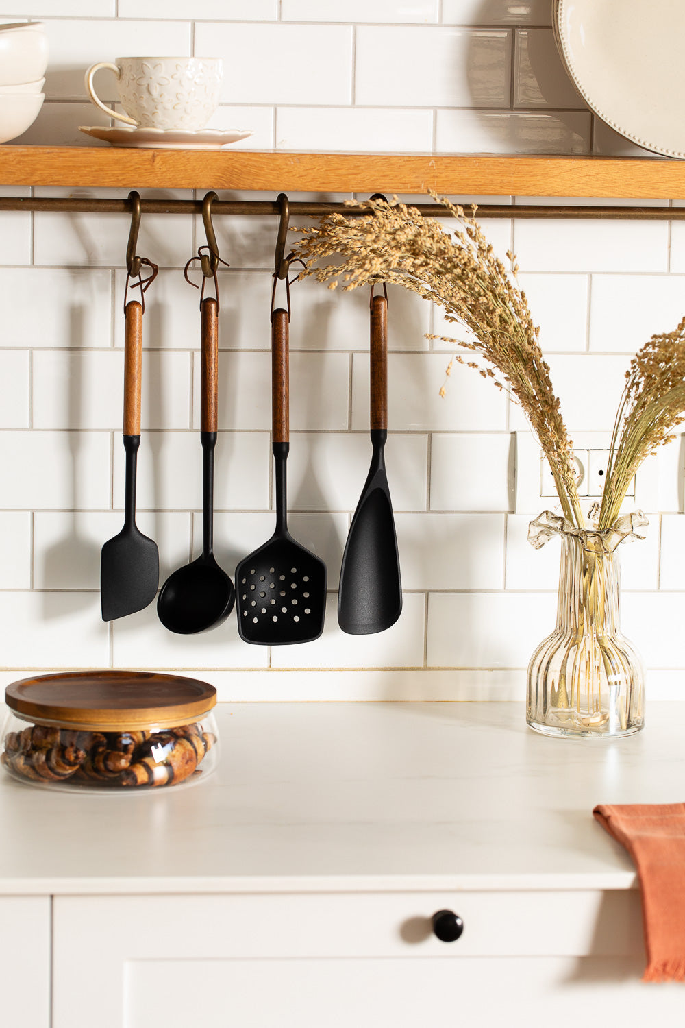 אגרטל זכוכית אמבר שקוף