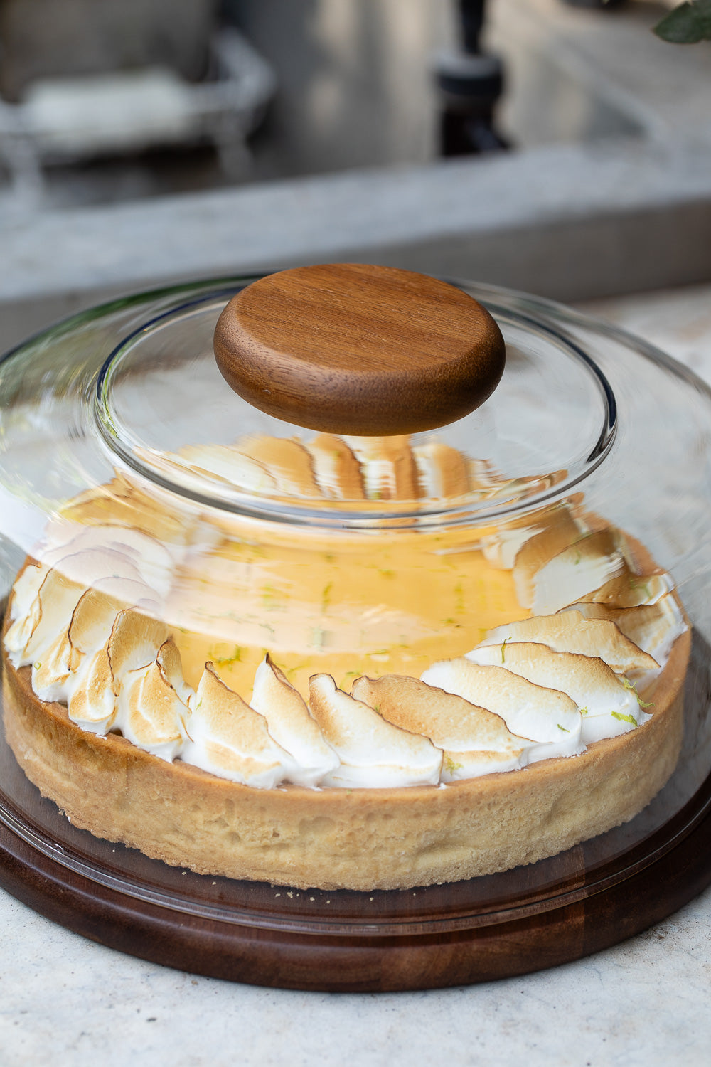 פעמון לעוגה מכסה זכוכית