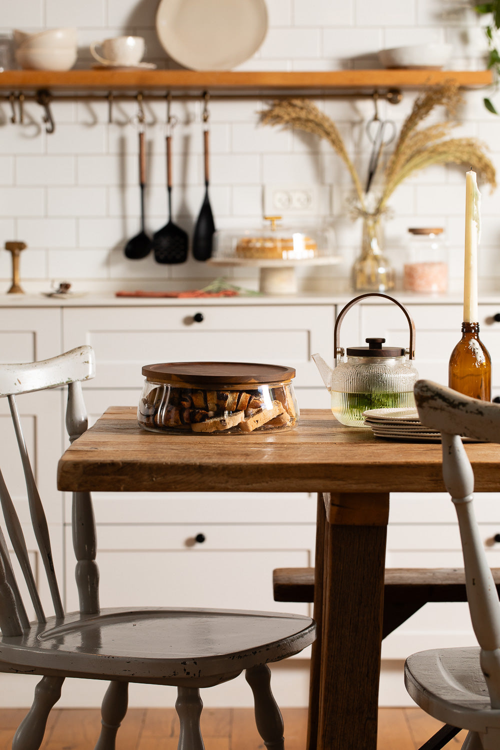 צנצנת עוגיות עץ