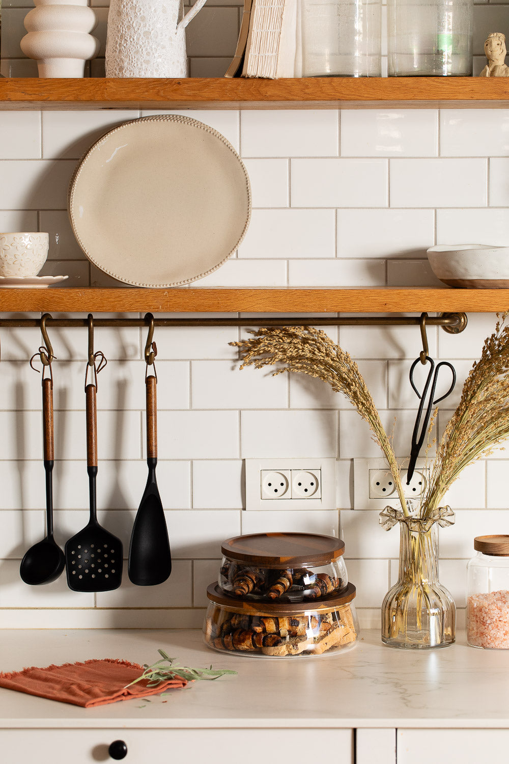 אגרטל זכוכית אמבר שקוף