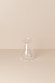 אגרטל זכוכית שקוף עגול