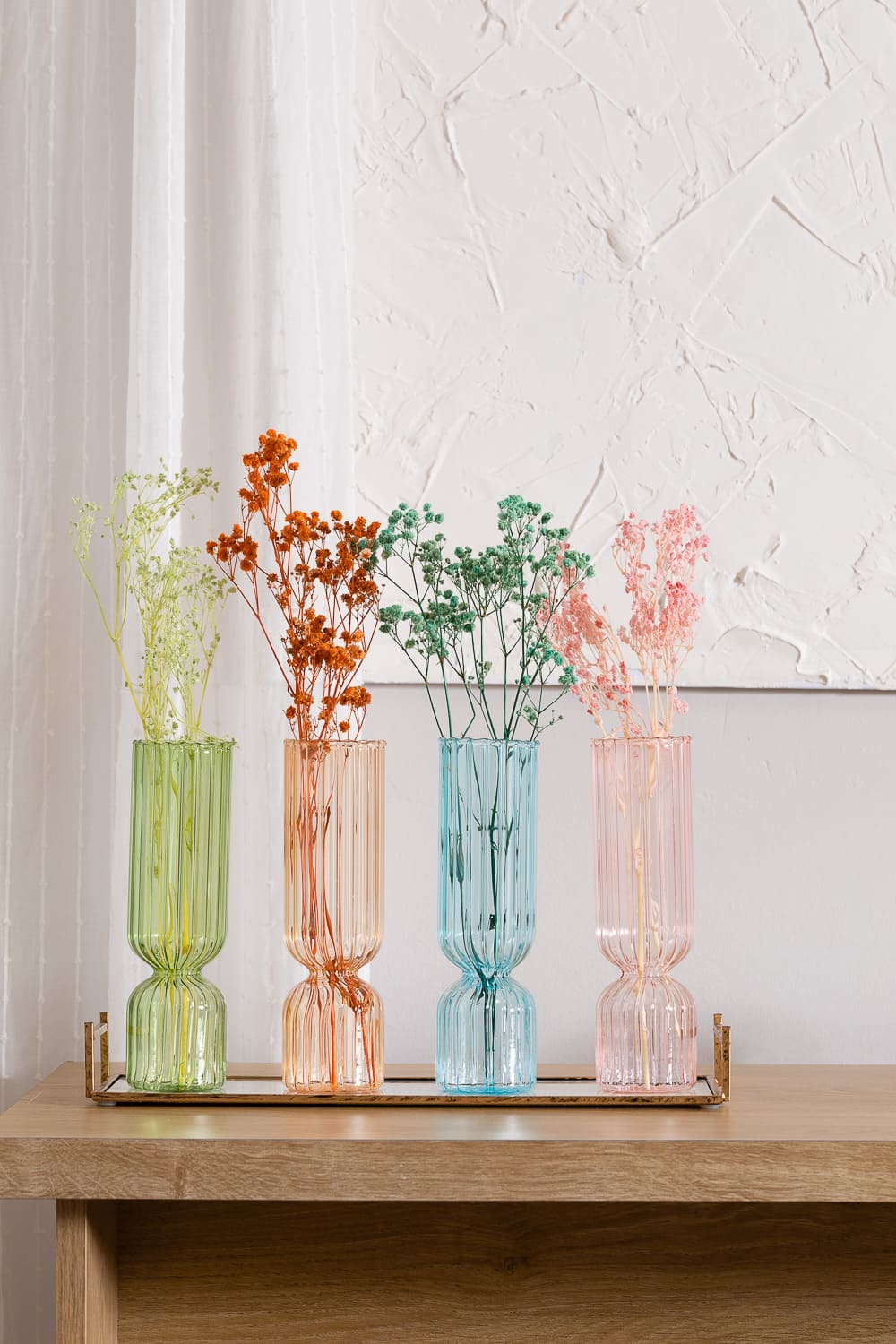 אגרטל פסים פסטל